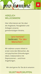 Mobile Screenshot of pro-homine.at