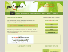 Tablet Screenshot of pro-homine.at